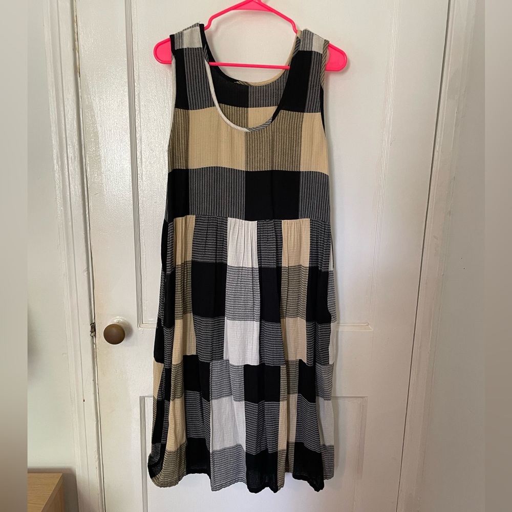 Dress in Banjo textile